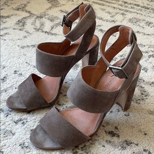 Madewell Octavia High Heel Suede Sandals